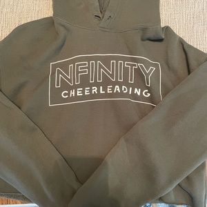 Nfinity Cheerleading cropped hoodie.